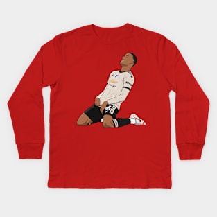 Mason Greenwood Knee Slide Kids Long Sleeve T-Shirt